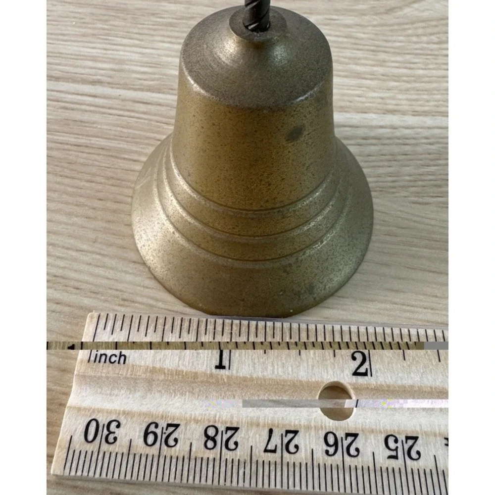Vintage Brass Carousel Horse Desk Bell Made in Taiwan Decorative Collectible